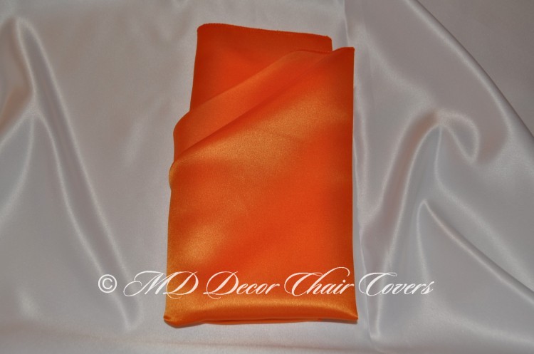 Orange satin lamour napkin